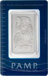 PAMP Suisse Lady Fortuna 50g Minted Silver Bullion Bar Pre-Owned