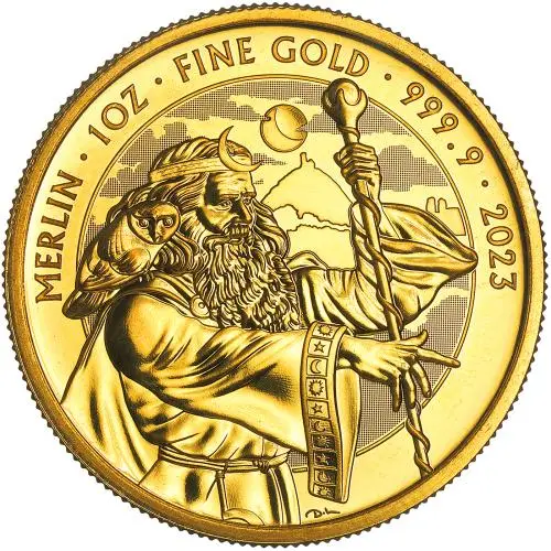 2023 Merlin 1 oz Gold Bullion Coin - Pre-Owned reverse