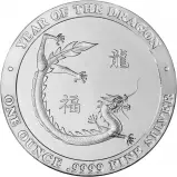 1 oz Silver Lunar Year of the Dragon Baird & Co Round