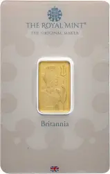 The Royal Mint 10g Wafer Gold Bullion Bar - Pre-Owned obverse
