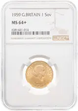 1959 Gold Sovereign Elizabeth II - NGC Graded