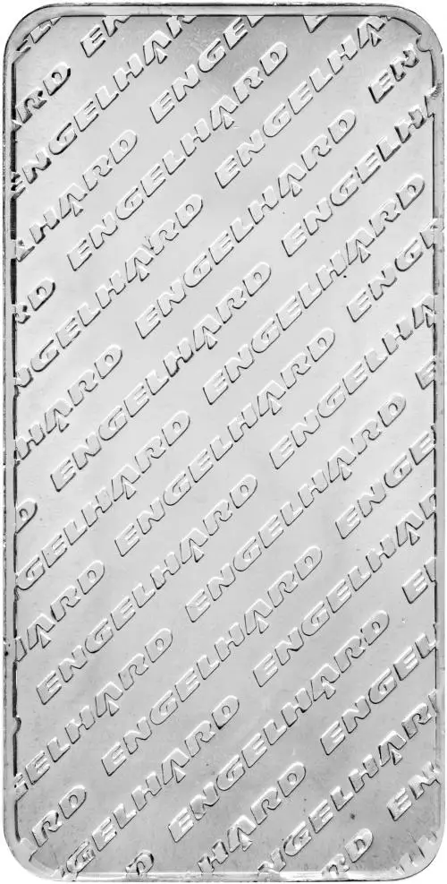 Silver Bullion Ungraded 10 Ounce Eagle  Bar Pre-Owned Engelhard reverse