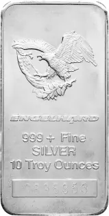 10 oz Silver Eagle Minted Bar Engelhard - Pre-Owned