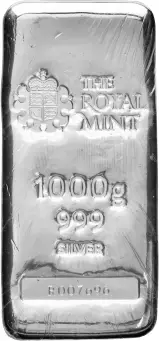 The Royal Mint 1kg Silver Bar (New)