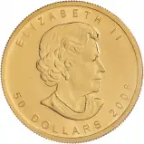 2008 Maple Leaf & Inukshuk 1 oz Gold Bullion Coin obverse