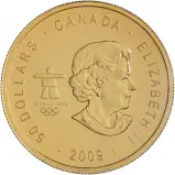 2009 Thunderbird Totem 1 oz Gold Bullion Coin Obverse