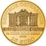 2022 Gold 0.25 Ounce Philharmonic  reverse