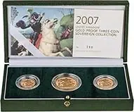 2007 Gold Proof Sovereign 3-Coin Set