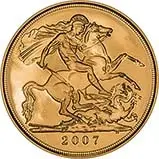 2007 Whole Coin Set Sovereign - 3 Coins Gold Proof Reverse