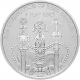 2023 Coronation of King Charles III Silver Proof £5 Crown Coin reverse
