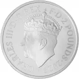 2023 Coronation of King Charles III Silver Proof 1 oz Coin obverse chards