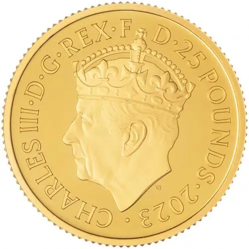 2023 Coronation of King Charles III 0.25 oz Gold Proof Coin obverse