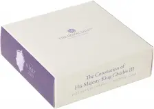 2023 Coronation of King Charles III Silver Proof Piedfort £5 Crown Coin display box