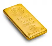 1kg Gold Cast Bullion Bar Al Etihad Gold Refinery - Pre-Owned side view