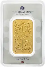 The Royal Celebration KCIII Coronation 1 oz Gold Minted Bullion Bar - Blister Pack