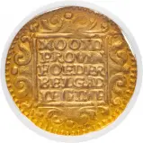 1729 Gold Graded 1 Ducat  Coin NGC Collectable Netherlands MS-61 reverse