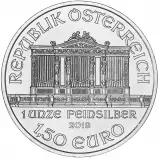 2019 Silver 1 oz Philharmonic Austria Vienna Mint Bullion Coin obverse chards image crop