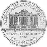 2020 Silver 1 oz Philharmonic Austria Vienna Mint Bullion Coin  obverse chards image crop