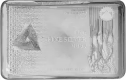 Triangle Silver 1kg Bar Cast Pre-Owned