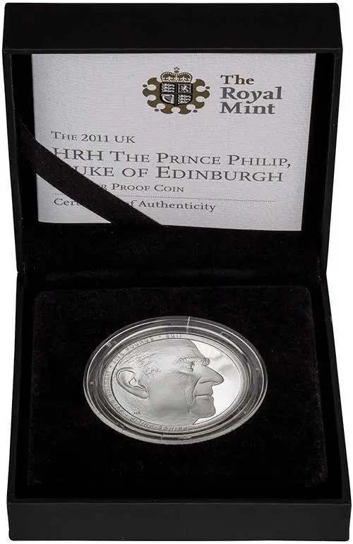 2011 UK Coin £5 / Crown Silver Proof Prince Philip 90th Birthday 24162
