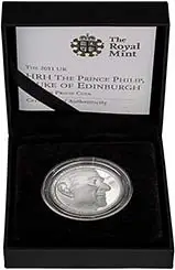 2011 UK Coin £5 / Crown Silver Proof Prince Philip 90th Birthday