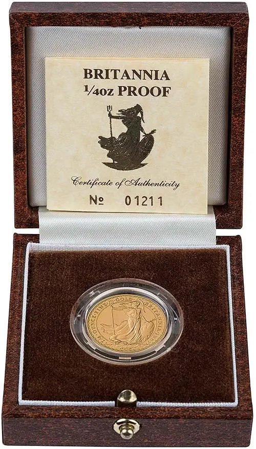 1987 0.25 oz Gold Coin Britannia Proof 24331