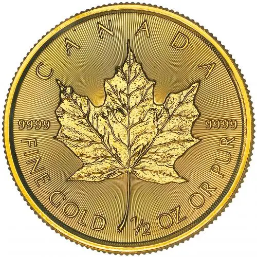 2022 Gold Bullion 0.5 Ounce Maple Coin reverse