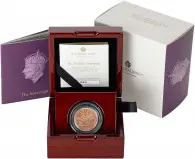 2023 Coronation of King Charles III Gold Proof Piedfort Sovereign