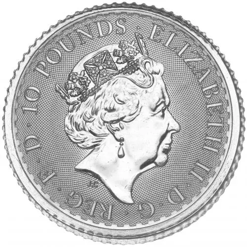 2022 Platinum Bullion Ungraded 0.1 Ounce Britannia Coin  obverse TRM