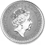2022 Platinum Bullion Ungraded 0.1 Ounce Britannia Coin  obverse TRM