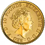 2022 Royal Arms 0.1 oz Gold Bullion Coin obverse chards image cropped new