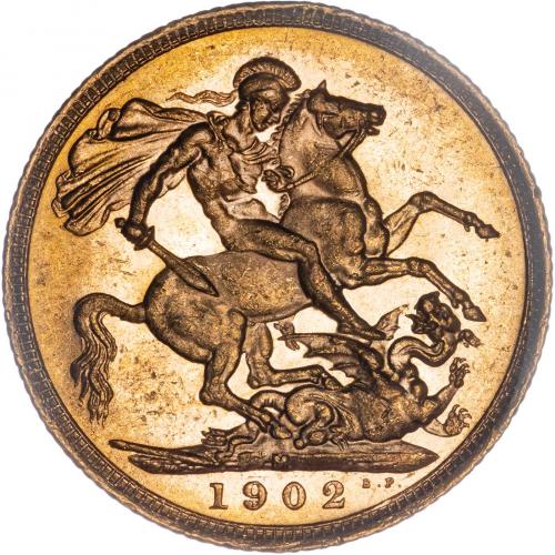 貨幣 1907 Gold Sovereign Edward VII Melbourne 1907-M Edward VII Sovereign PCGS MS62 | Melbourne