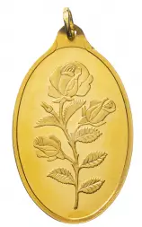 Gold 0.5 oz Pendant PAMP Suisse Bar - Without Outer Card Obverse