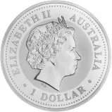 2009 Restrike Silver Bullion 1 Ounce Kookaburra 2000 Design  Coin Single Australia Perth Mint obverse