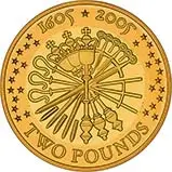 2005 UK Coin £2 Gold Proof Gunpowder Plot