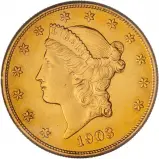1903 Gold Ungraded Double Eagle Coronet US Dollar Coin