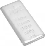 Silver Bullion 500 Gram Cast  Bar Pre-Owned United Kingdom Betts SIDE VIEW