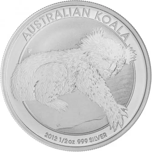 2012 Silver Bullion 0.5 Ounce Koala  Coin Single Australia Perth Mint rev