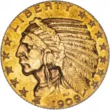 1909 Gold Half Eagle Bullion Coin
