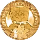 2008 UK Coin £2 Gold Proof Olympics Handover Ceremony