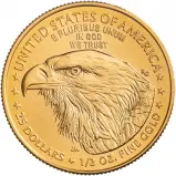2022 Gold Bullion 0.5 Ounce Eagle  Coin Single United States of America US Mint rev