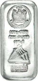 2018 500 Gram Silver Coin Bar $5 Fiji Argor Heraeus - Pre-Owned