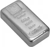 Pre-Owned Baird & Co 500g Silver Bullion Bar Obverse Side View