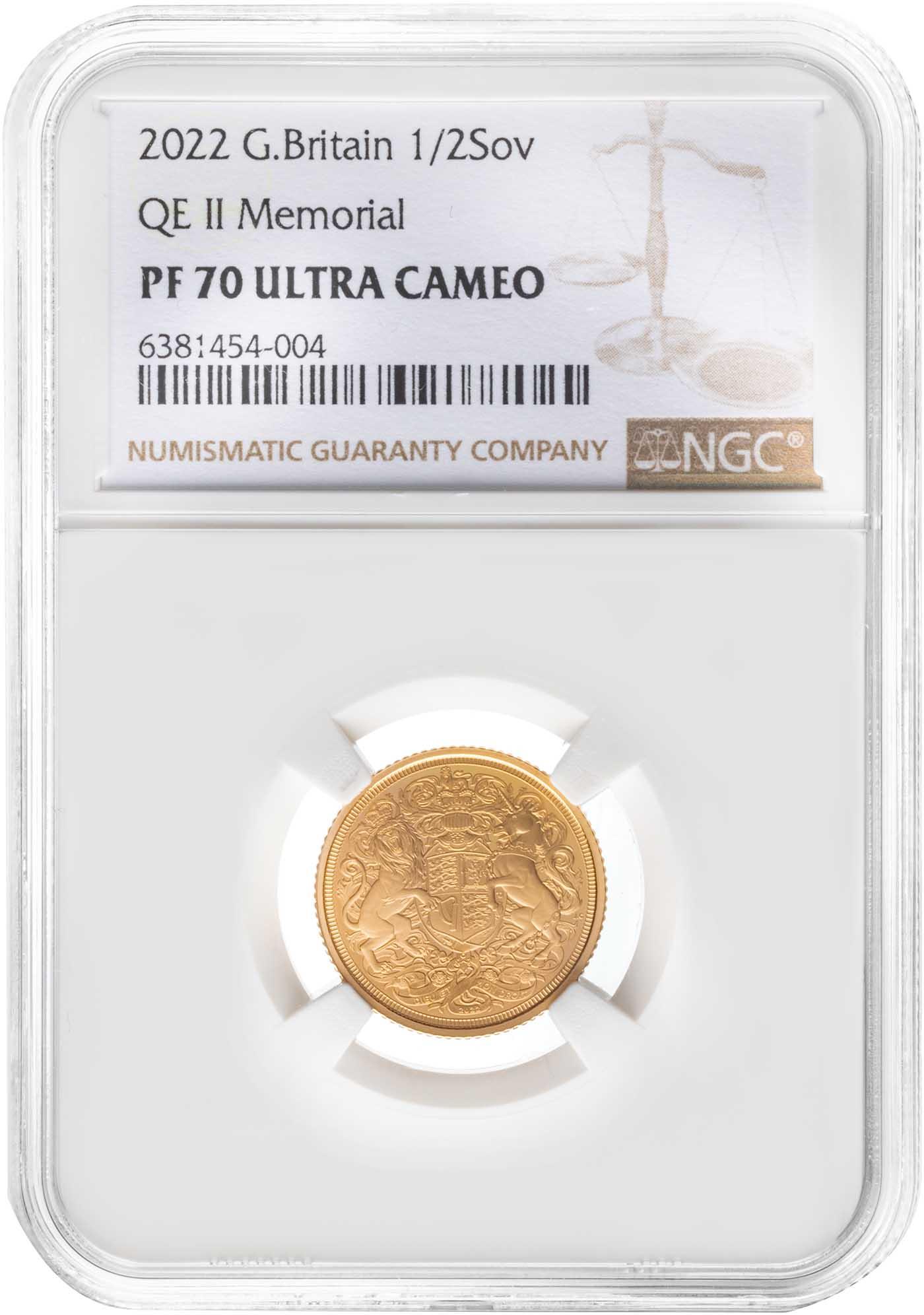 2022 Gold Proof Half Sovereign NGC PF 70 ULTRA CAMEO |Chards