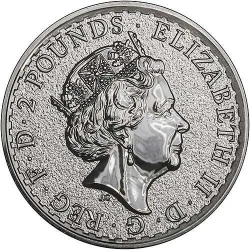 2017 Silver Bullion 1 oz Britannia Royal Mint Obverse