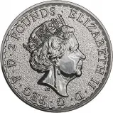 2017 Silver Bullion 1 oz Britannia Royal Mint Obverse