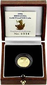 1996 0.1 oz Gold Coin Britannia Proof