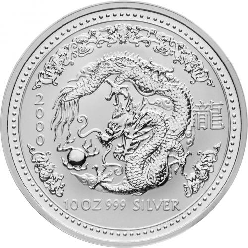 2000 Silver 10oz Year of the Dragon Perth Mint Coin | Chards 2000 Silver 10oz Year of the Dragon Perth Mint Coin | Chards