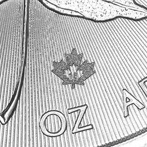 2016 Silver Bullion 1 Ounce Maple  Coin Single New Canada Royal Canadian Mint maple