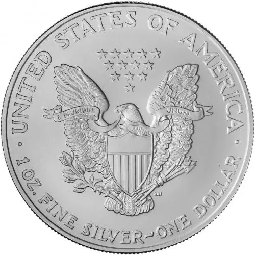 2007 Silver Bullion 1 Ounce Eagle Boar Privy Coin Single United States of America US Mint rev